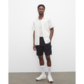 Linen-Blend Cargo Shorts