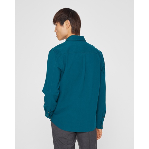 클럽모나코 Long Sleeve Textured Standard Workshirt