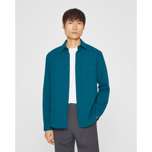 클럽모나코 Long Sleeve Textured Standard Workshirt