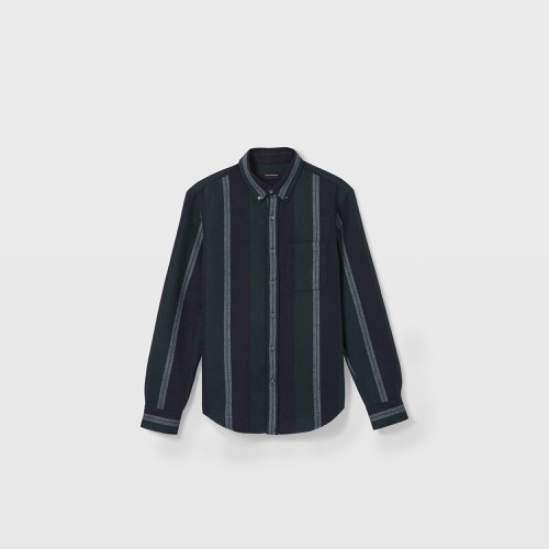 클럽모나코 Stripe Doubleface Long Sleeve Shirt