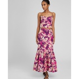 Flounce Hem Maxi Skirt