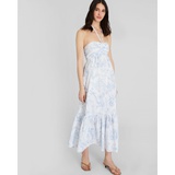 Toile Print Halter Maxi Dress