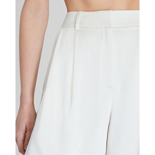 클럽모나코 Silk Charmeuse Pleated Short