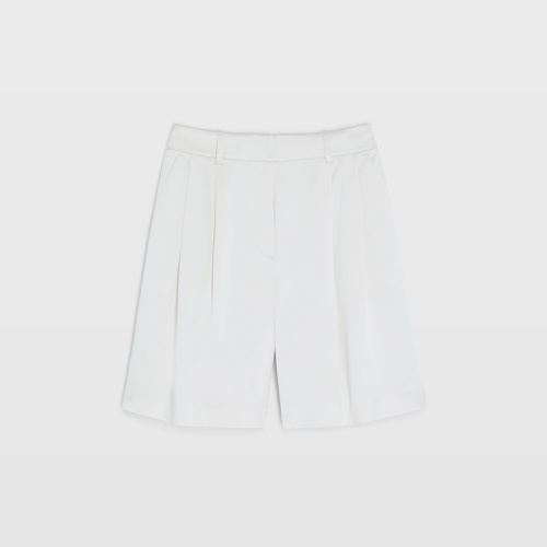 클럽모나코 Silk Charmeuse Pleated Short