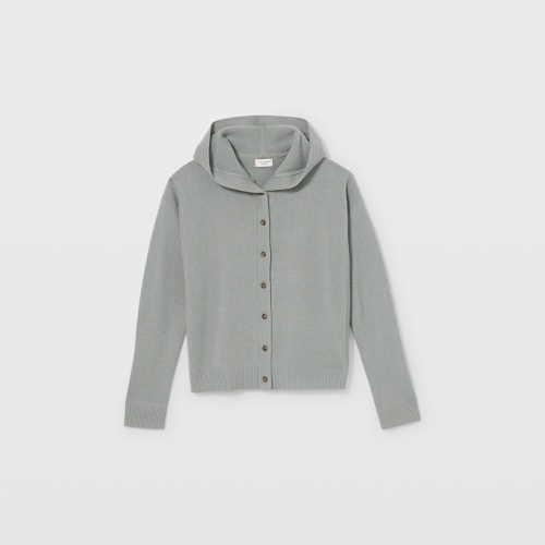 클럽모나코 Cashmere Button Front Hoodie