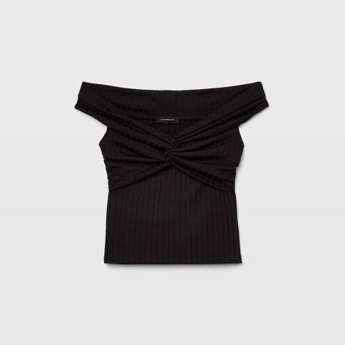 클럽모나코 Open V-Neck Twist Top