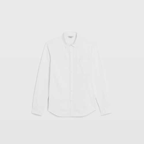 클럽모나코 Long Sleeve Pique Oxford Knit Shirt