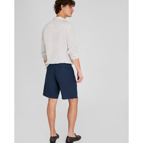 클럽모나코 Pleated Linen Short