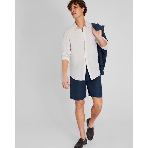 클럽모나코 Pleated Linen Short