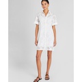 Eyelet Shirt Dress