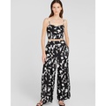 Printed Pleat Detail Elasticated Pant