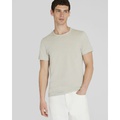 Short Sleeve Linen-Cotton Pique Tee