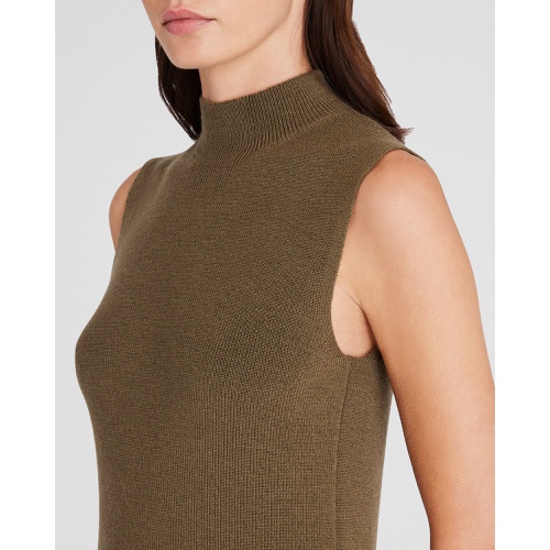 클럽모나코 Merino Ribbed Mockneck Dress