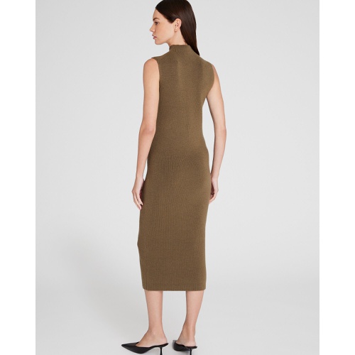 클럽모나코 Merino Ribbed Mockneck Dress