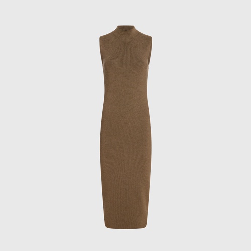 클럽모나코 Merino Ribbed Mockneck Dress