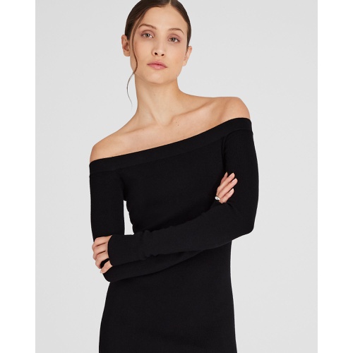 클럽모나코 Off-The-Shoulder Sweater Dress