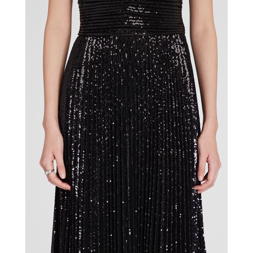 클럽모나코 Sequin Pleated Occasion Maxi Dress