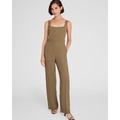 Crepe Square-Neck Jumpsuit