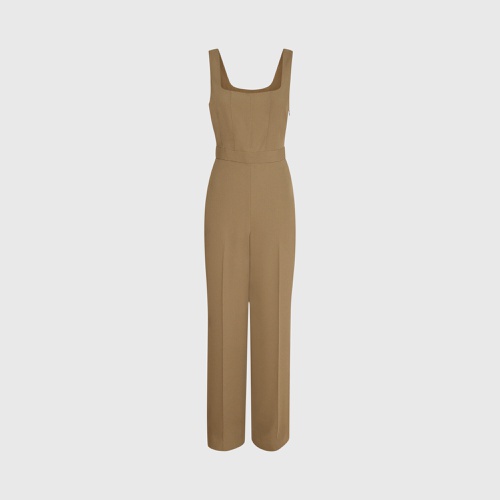 클럽모나코 Crepe Square-Neck Jumpsuit