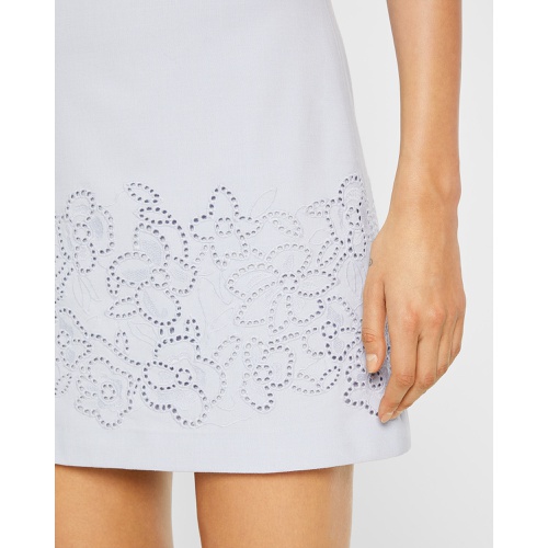 클럽모나코 Embroidered Eyelet Sheath Dress