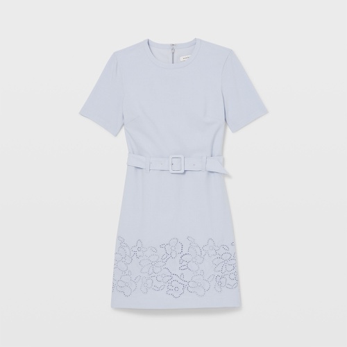 클럽모나코 Embroidered Eyelet Sheath Dress