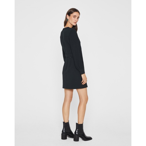 클럽모나코 Long-Sleeve Belted Pocket Mini Dress