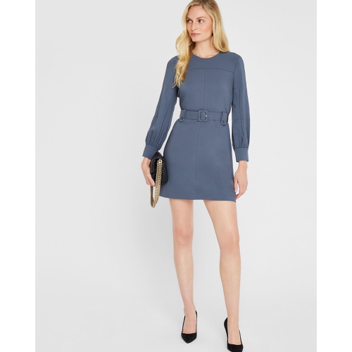 클럽모나코 Long Sleeve Belted Mini Dress