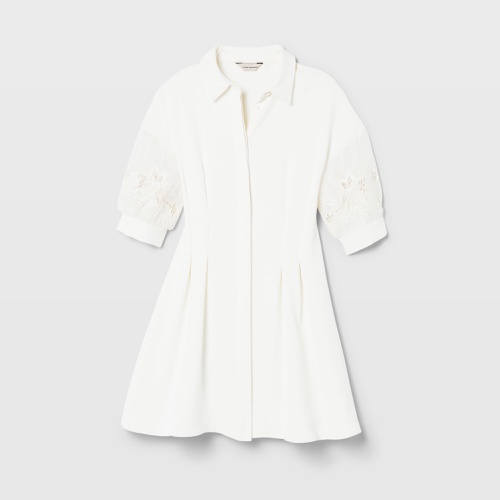 클럽모나코 Embroidered Balloon Sleeve Dress