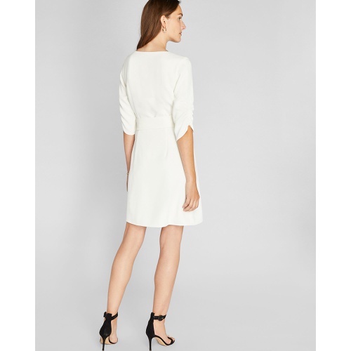 클럽모나코 Ruched Sleeve Wrap Dress