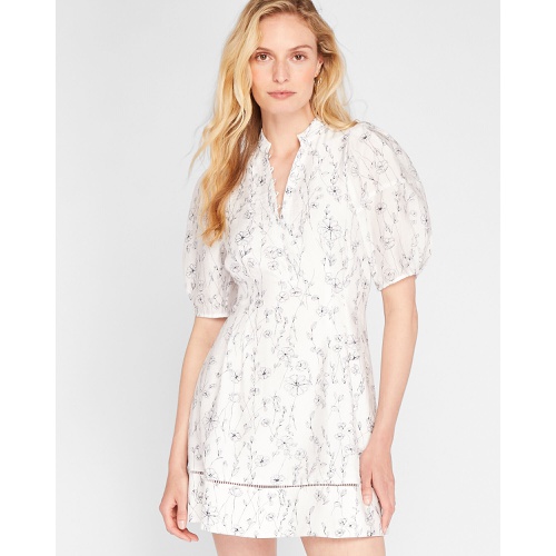 클럽모나코 Floral Balloon Sleeve Mini Dress