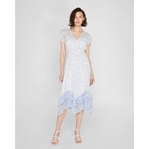 클럽모나코 Printed Ruffle Midi Dress