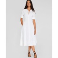 Cotton Poplin Midi Shirt Dress