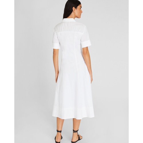 클럽모나코 Cotton Poplin Midi Shirt Dress