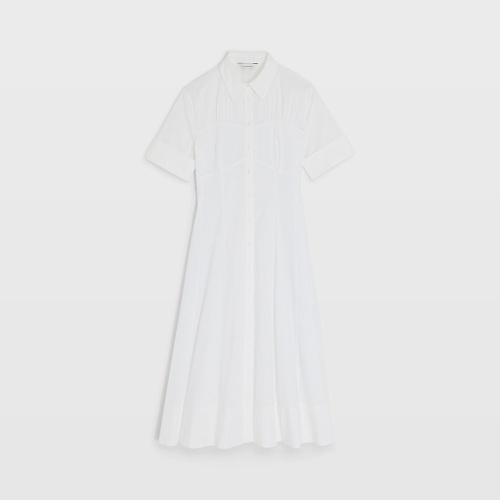 클럽모나코 Cotton Poplin Midi Shirt Dress