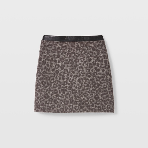 클럽모나코 Leopard Print Centie Mini Skirt