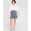 Pleated Short Skirt