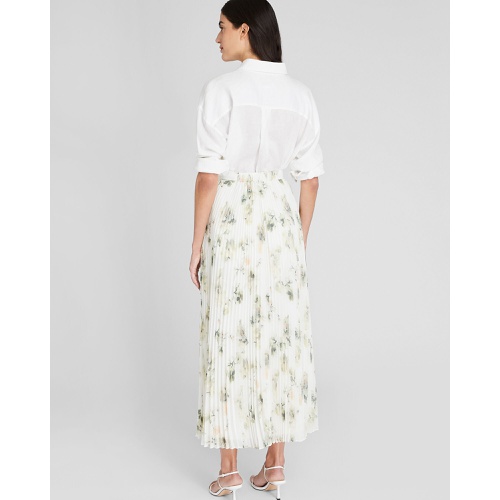 클럽모나코 Floral Pleated Maxi Skirt