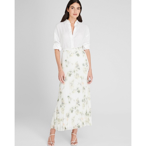 클럽모나코 Floral Pleated Maxi Skirt