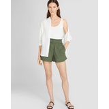 Linen Blend Pull-On Short