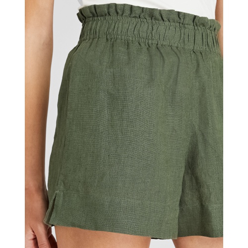 클럽모나코 Linen Blend Pull-On Short