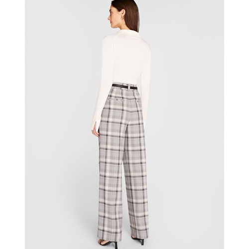 클럽모나코 Plaid Pleat Front Trouser