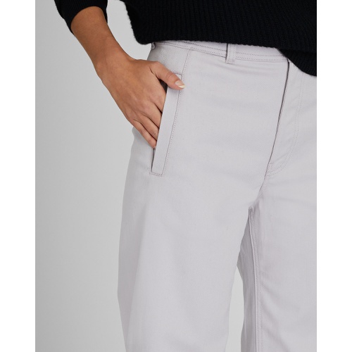 클럽모나코 High Rise Cropped Twill Pant