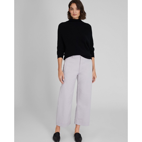 클럽모나코 High Rise Cropped Twill Pant