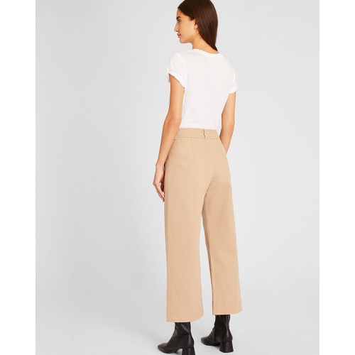 클럽모나코 High Rise Cropped Twill Pant