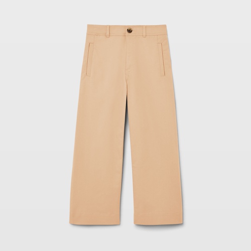 클럽모나코 High Rise Cropped Twill Pant