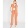 Sandwash Pique Wide Leg Pant