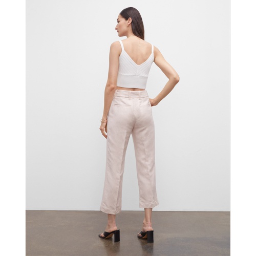 클럽모나코 Belted Linen Blend Trouser