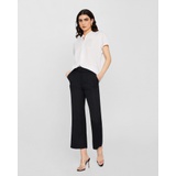 Belted Linen Blend Trouser