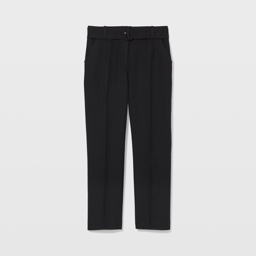 클럽모나코 Belted Linen Blend Trouser