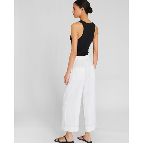 클럽모나코 Cropped Linen Side Tie Pant